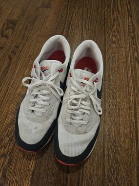 Nike Men’s Retro Runner - White with Black & Red Accents